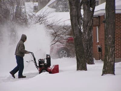 Blowing snow