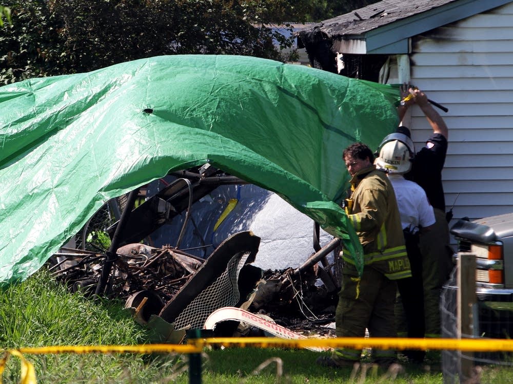 Photos Fatal helicopter crash in Maplewood Minnesota Public Radio News