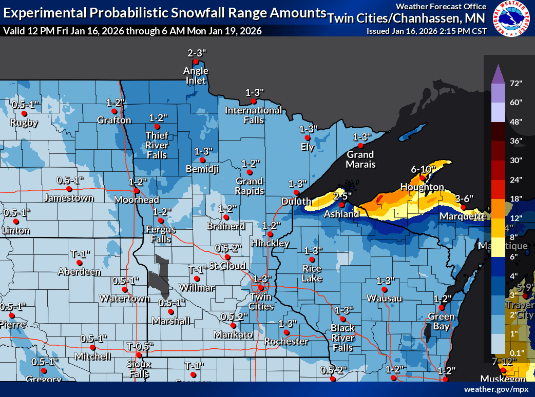 Occasional snow and a much colder weekend ahead