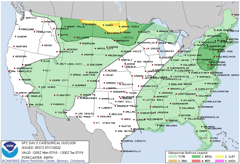 Severe weather outlook Monday-Monday night
