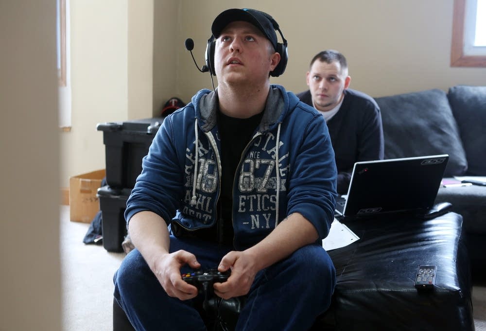 Playing video games