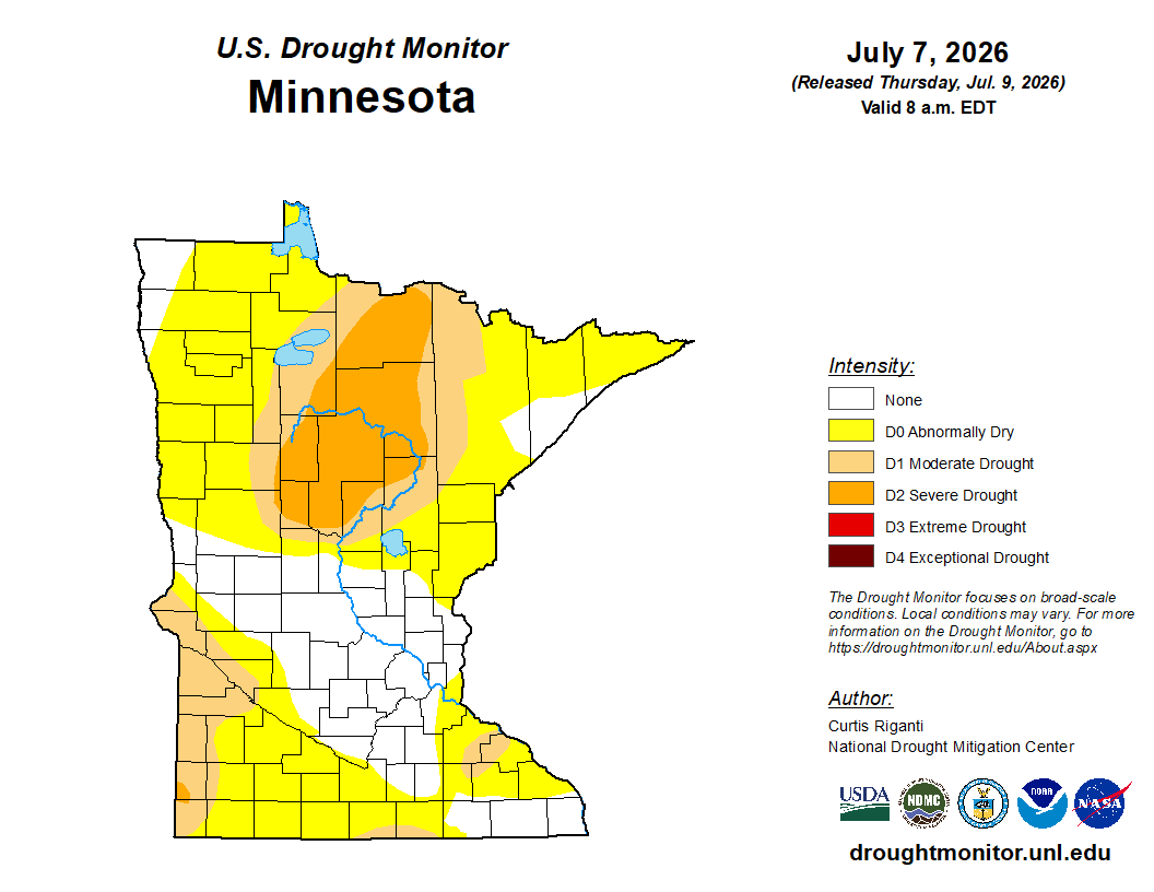 Drought monitor 7-7-26