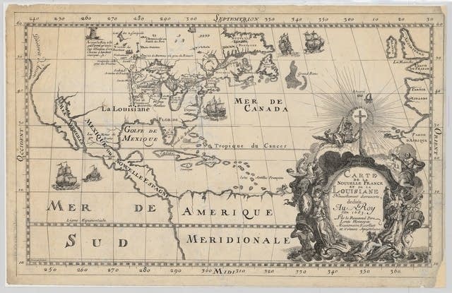 Hennepin's map of New France, 1683