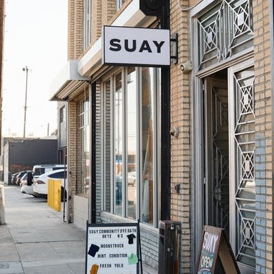 outside the SUAY shop