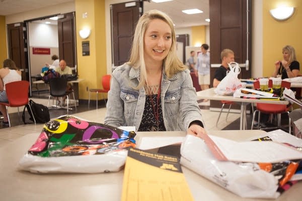 Emma Mellgren at the U's orientation