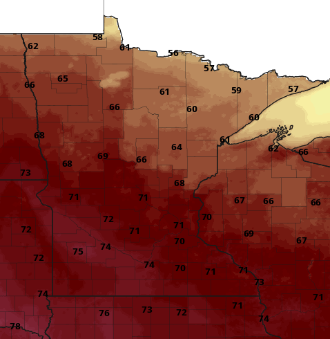 Potential record warmth followed by soaking rains, cooler temperatures
