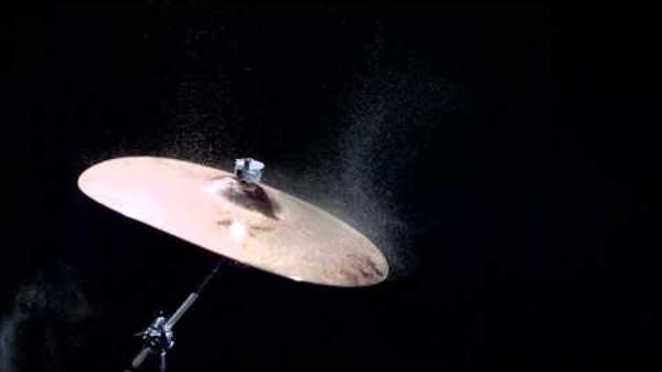 Good vibrations: a cymbal strike in slow motion | MPR News