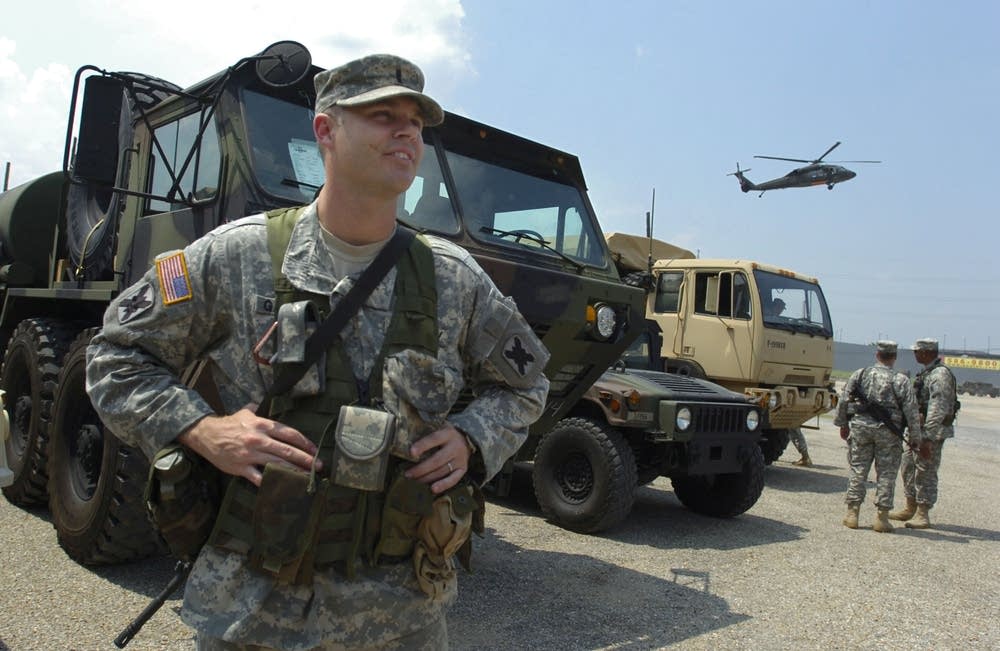 National Guard soldiers arrive in New Orleans