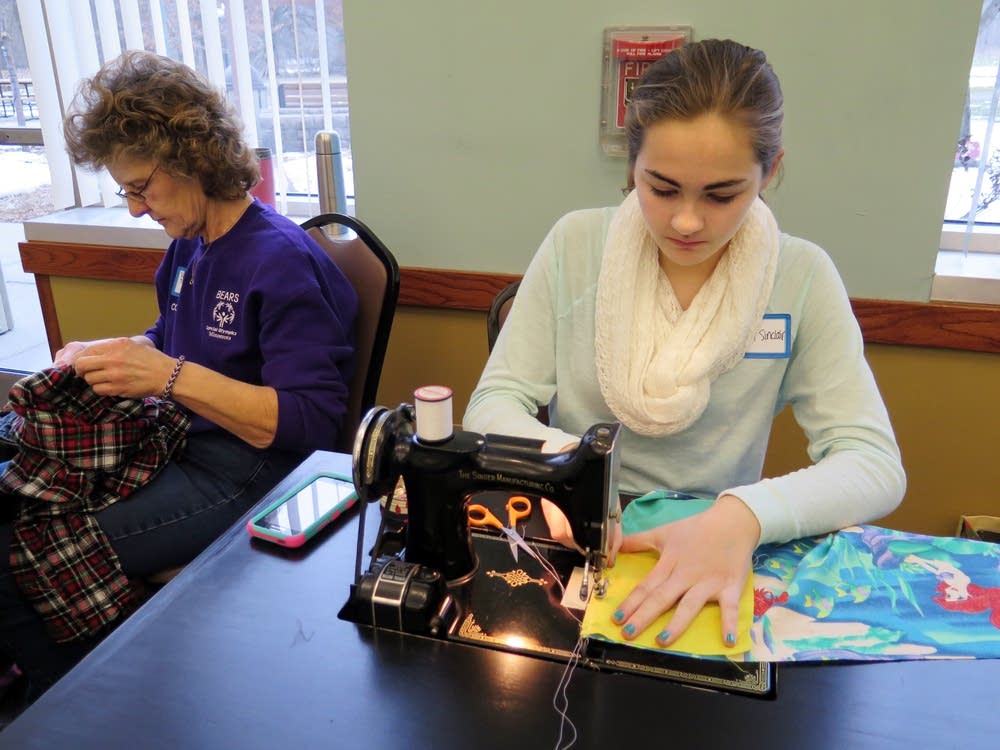 Sewing volunteers