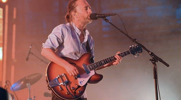 British musician Thom Yorke of the Radiohead performs at a concert in France. The band sets up different companies for each project.