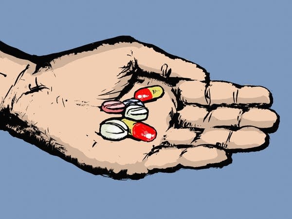 A handful of pills