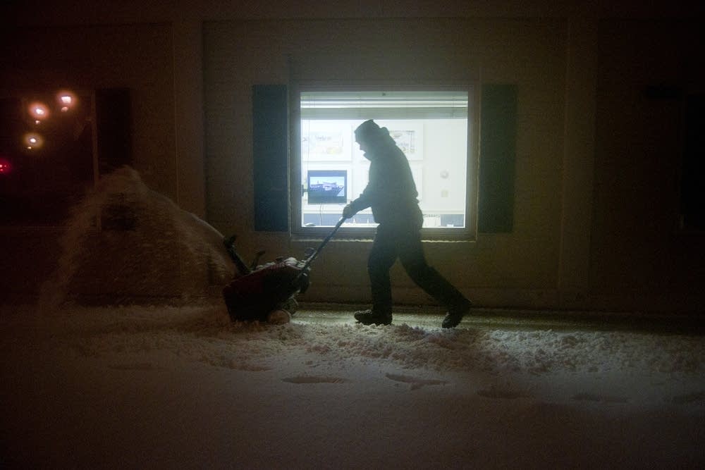 Blowing snow