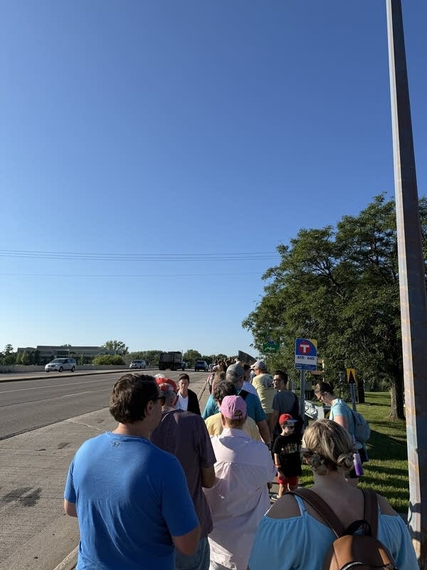 people in line