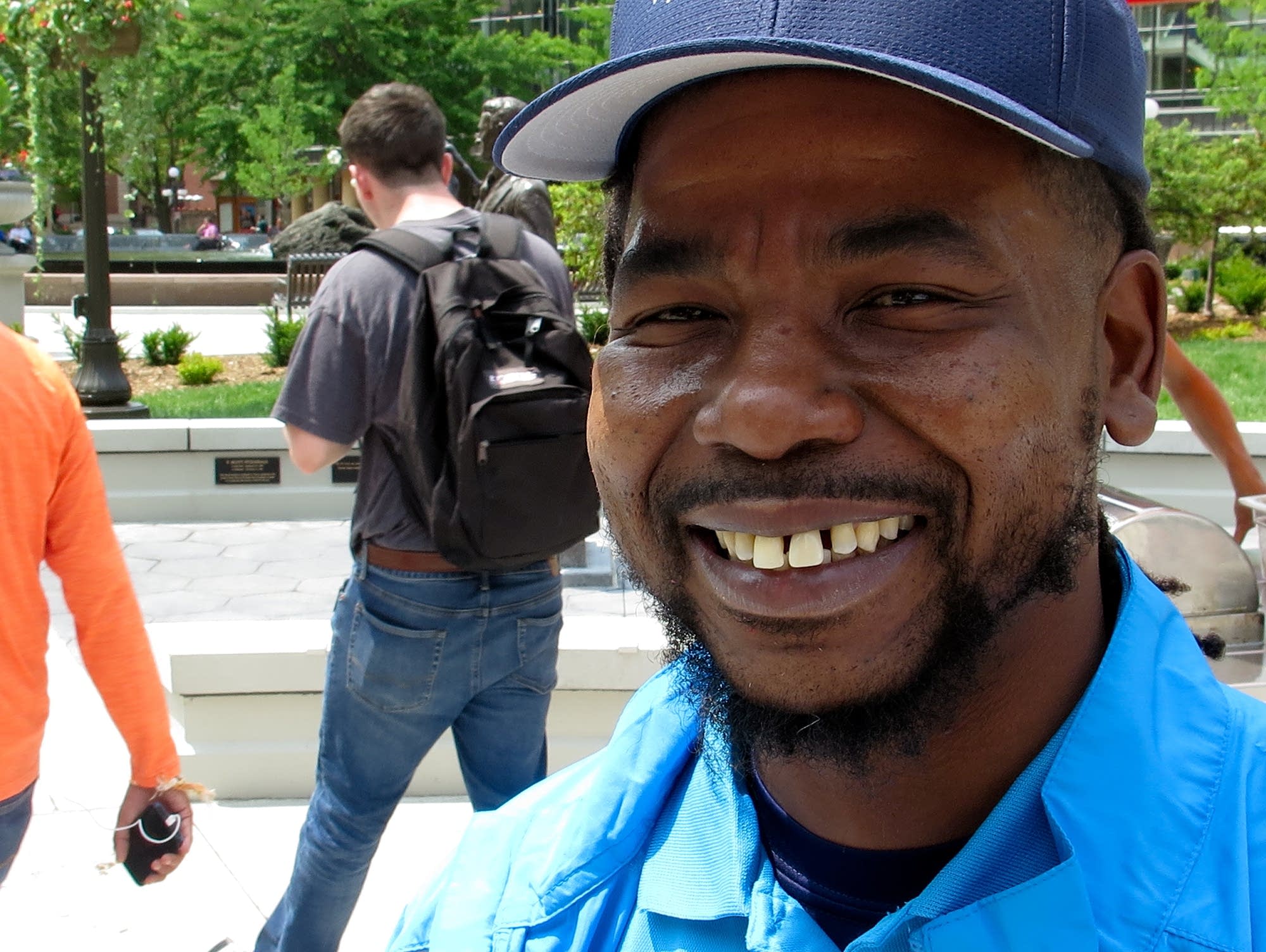 James Brown helps launch the Downtown Alliance initiative.