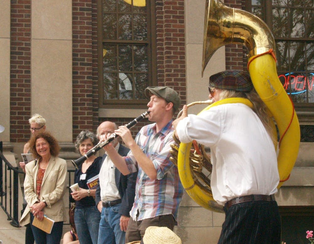 Sidewalk poetry event