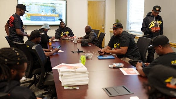 Members of Brothers Empowered meet during an orientation session