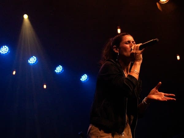 Dessa performed at First Avenue on Friday, October 21, 2022, joined by opener, Open Mike Eagle.