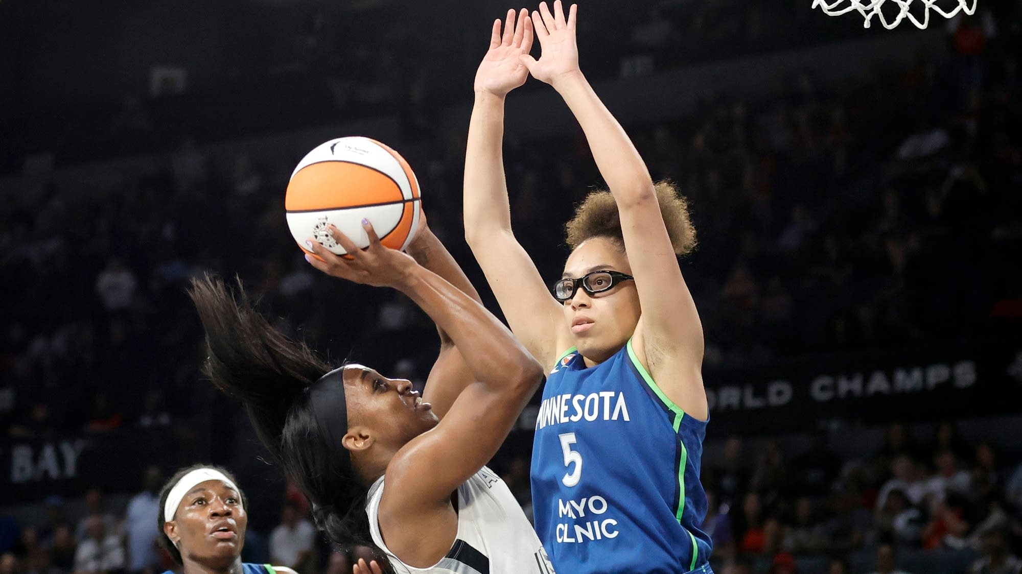 Miles, Collier power Lynx to 92-87 win over Aces
