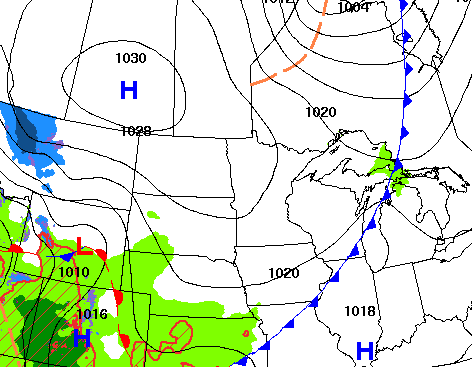 High pressure brings sunshine Monday after Sunday's showers 