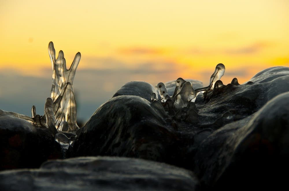 Lake Superior ice crystals