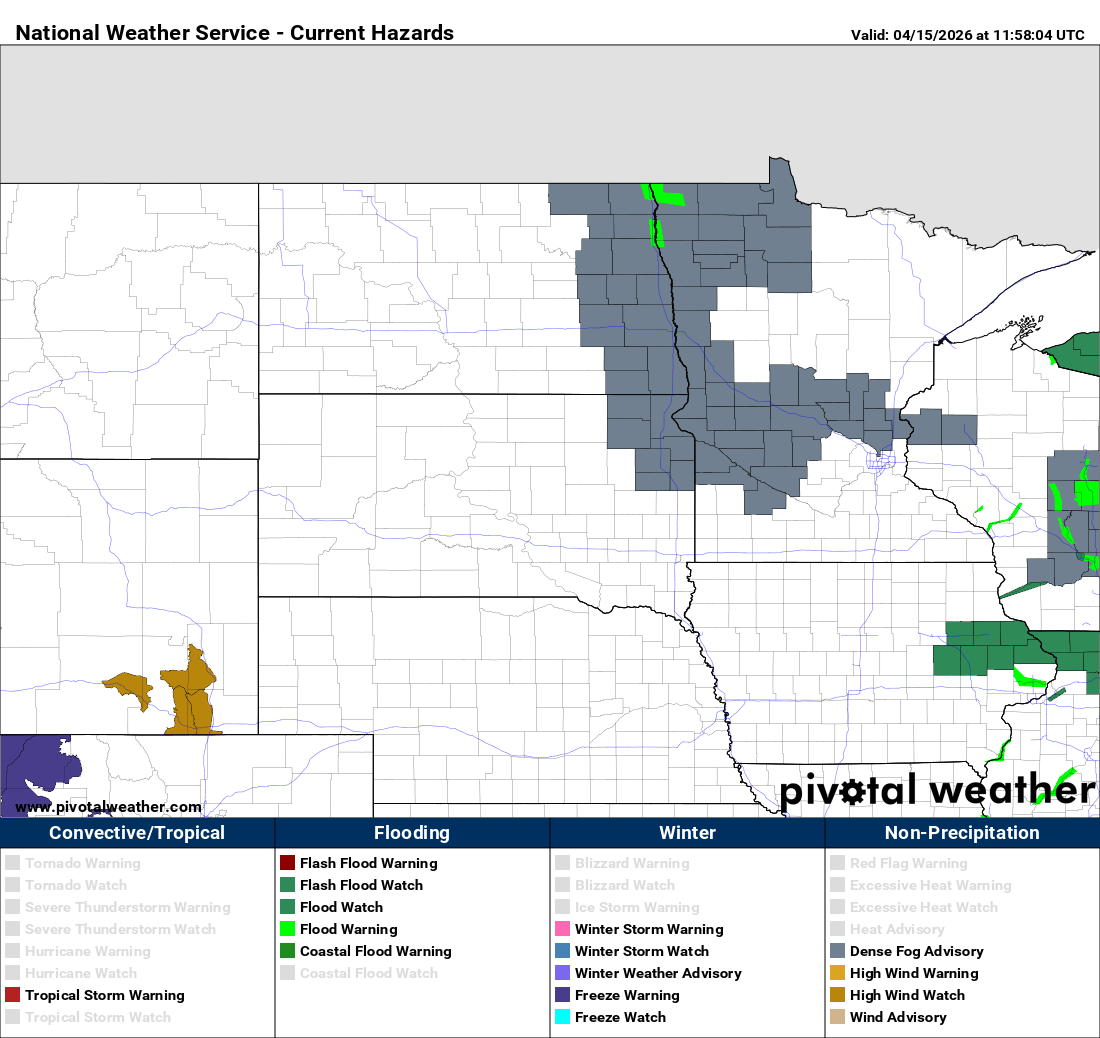 Dense fog advisory until 9 a.m. 