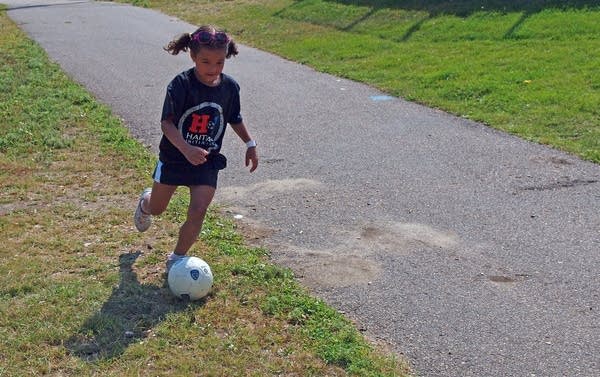 Ruthie Iyegha at last year's soccer kick.