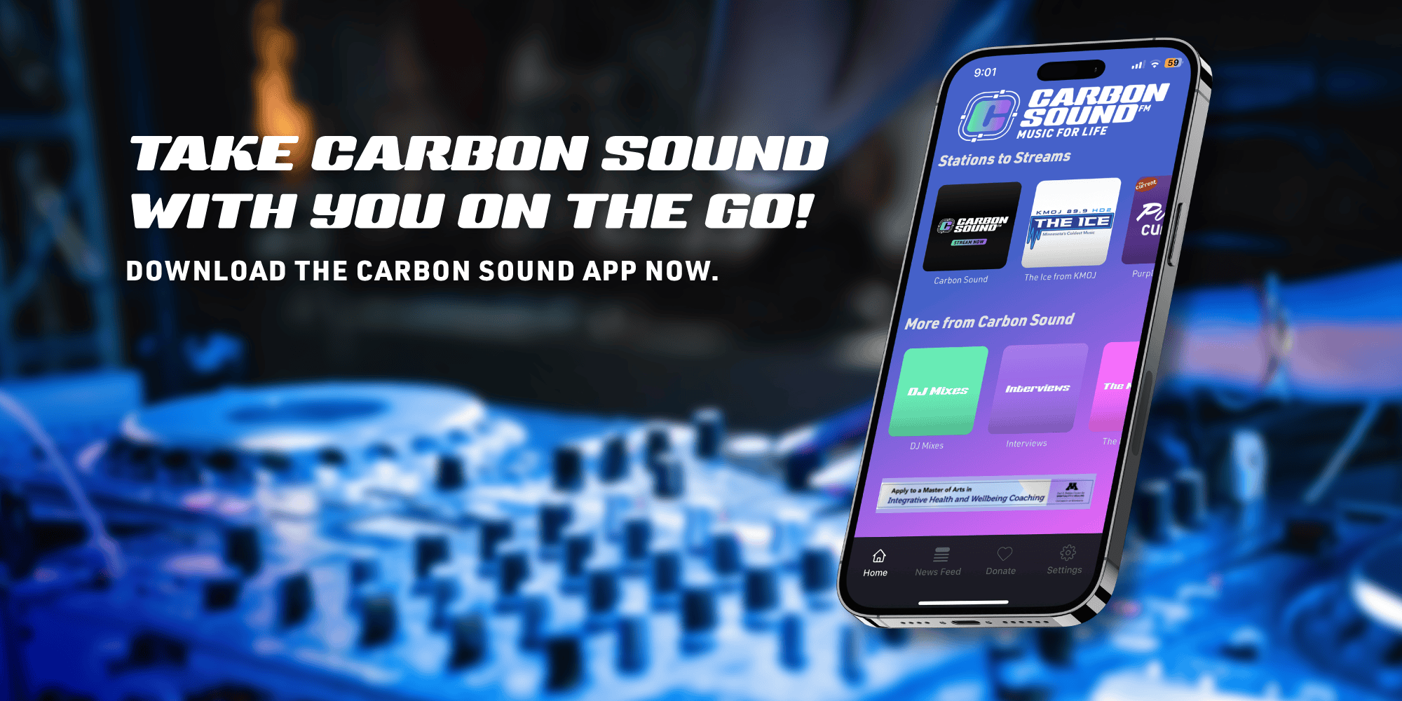 phone with carbon sound app