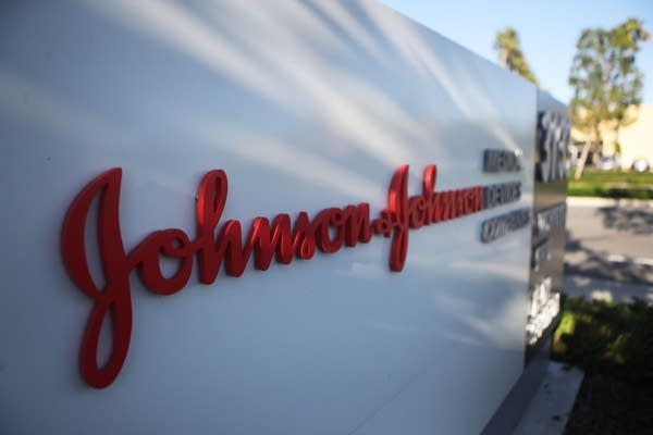 IRVINE, CALIFORNIA - AUGUST 26: A sign is posted at the Johnson & Johnson campus on August 26, 2019 in Irvine, California. A judge has ordered the company to pay $572 million in connection with the opioid crisis in Oklahoma.