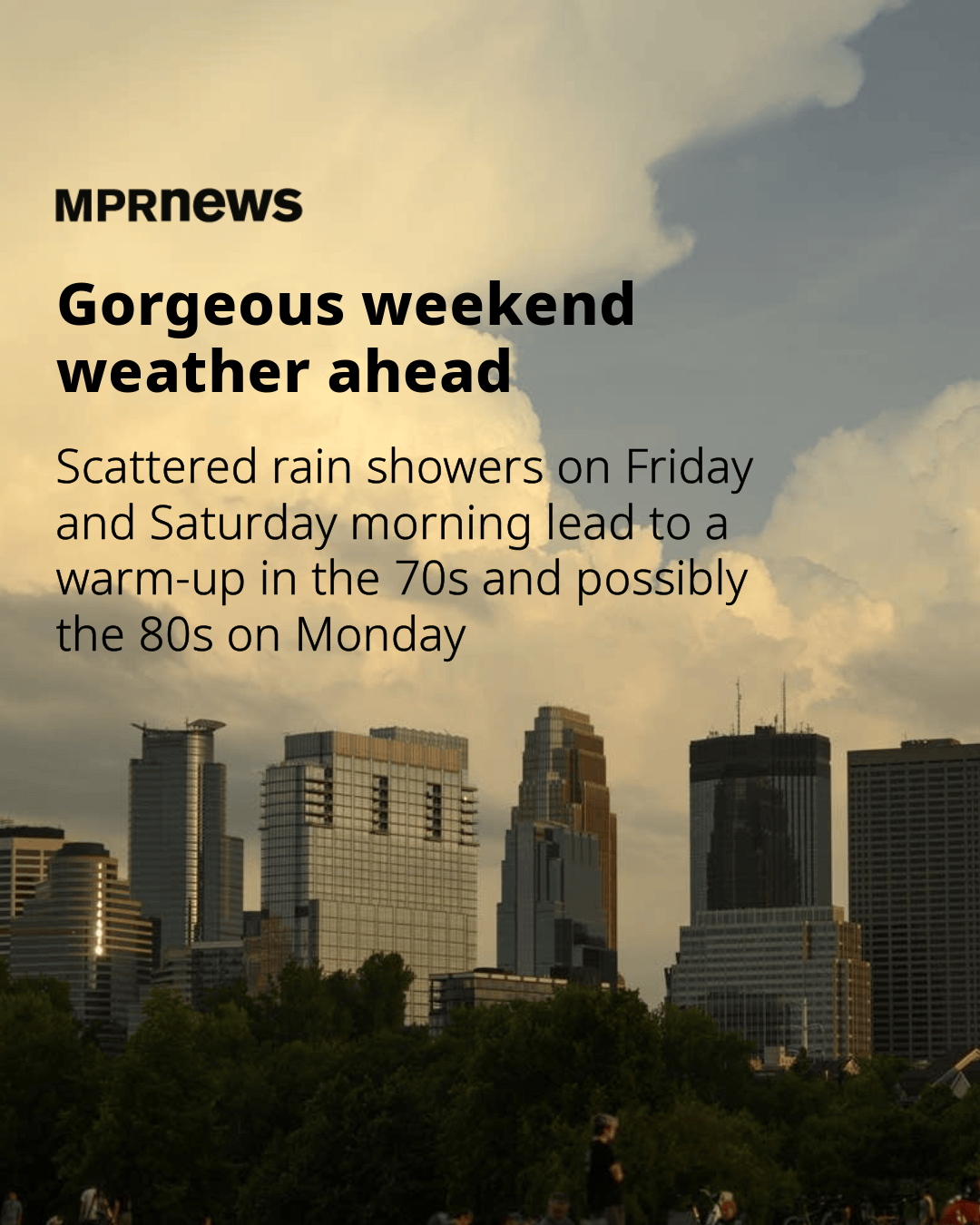 Gorgeous Memorial Day weekend weather