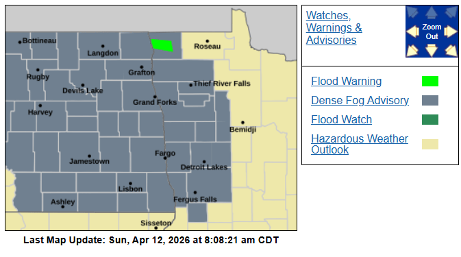 Dense fog advisory