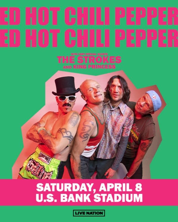 RED HOT CHILI PEPPERS 23 TOUR ロンT XXL Red Hot Chili Peppers 2023 Tour The Chili Peppers World Tour