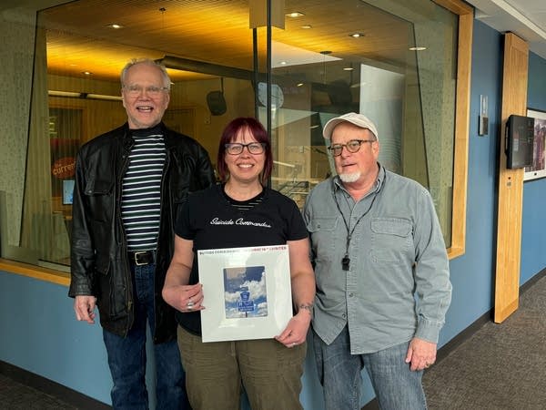 Two members of Minneapolis punk band The Suicide Commandos visited The Current. L-R: Dave Ahl, Jill Riley, Chris Osgood