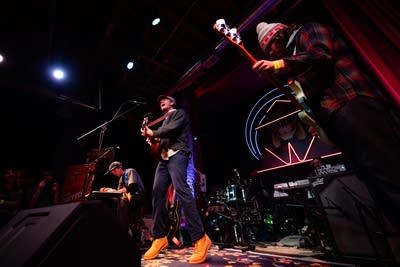 Band performing on stage