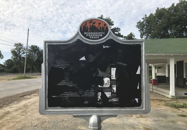 Students repair civil rights memorial with handwriting