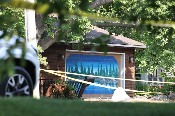 Law enforcement at a home in Hopkins