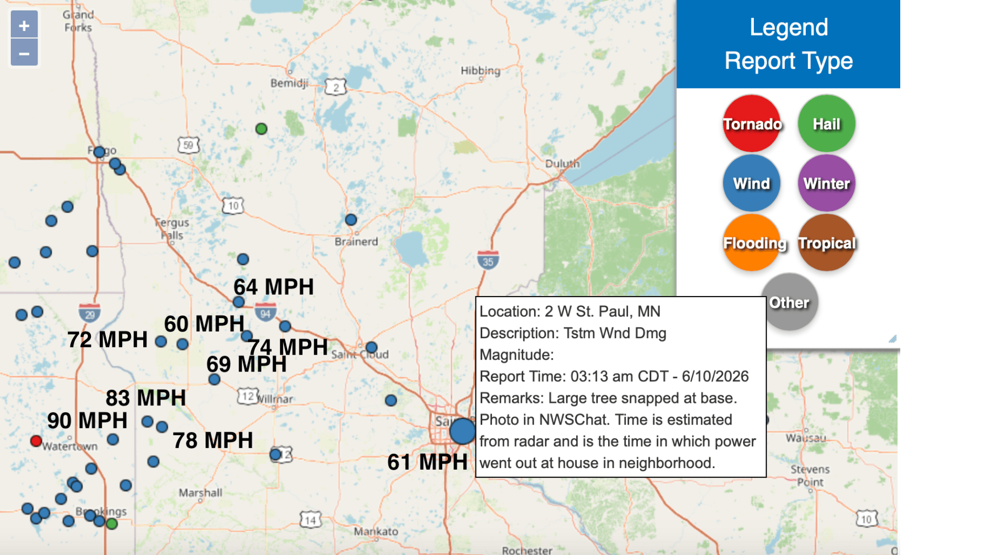 storm reports