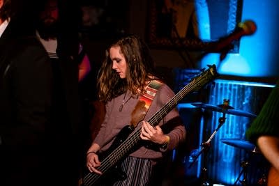 band performing on stage