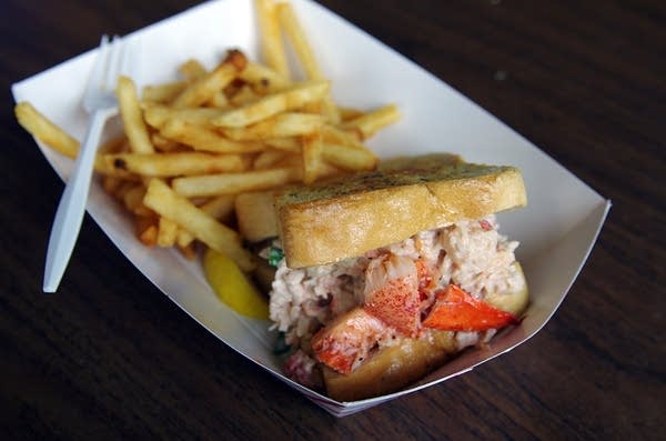 The Cafe Caribe's lobster roll