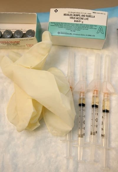 Mumps, measles and rubella vaccine