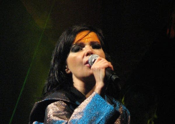 Bjork performing in Vancouver in 2007.