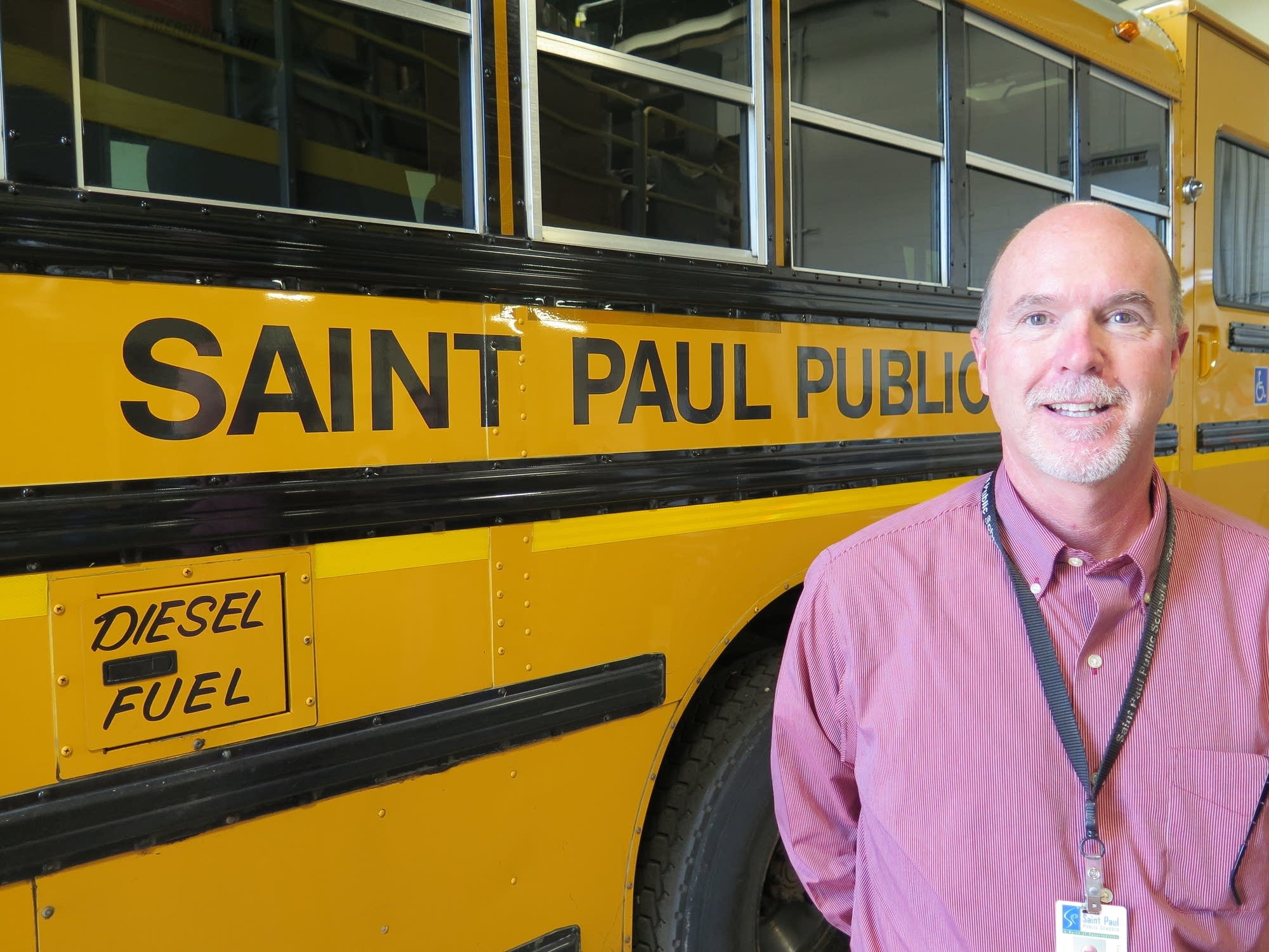 Tom Burr is in charge of transportation for the St. Paul School District