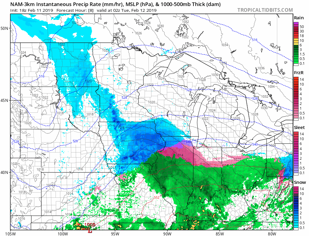 Snowy Tuesday AM rush hour; February reaches top 10 snowiest