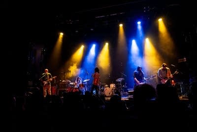 Band performing on stage