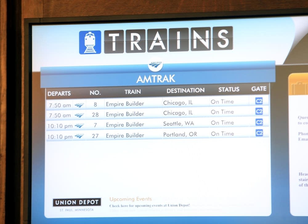 Train departures