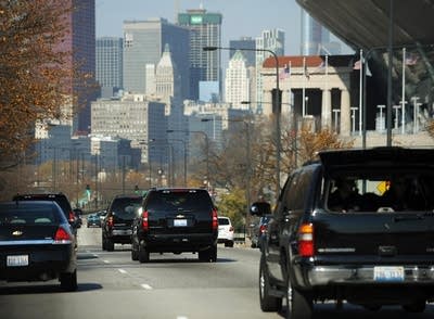 Obama's motorcade