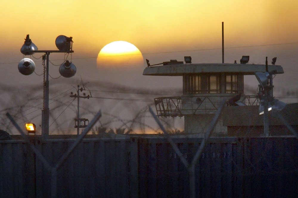 The sun rises on the Abu Ghraib prison