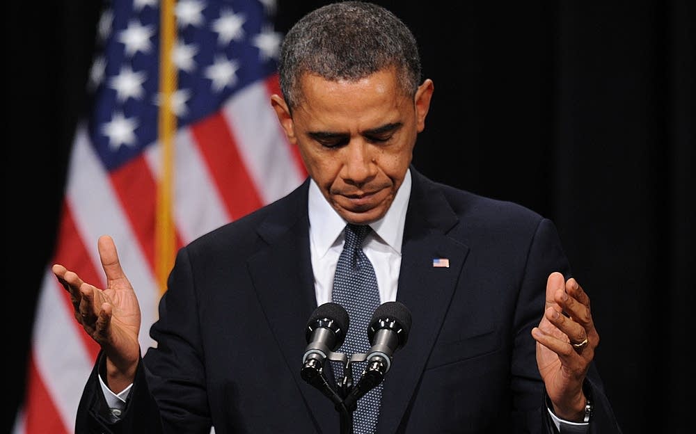 President Obama at an interfaith vigil