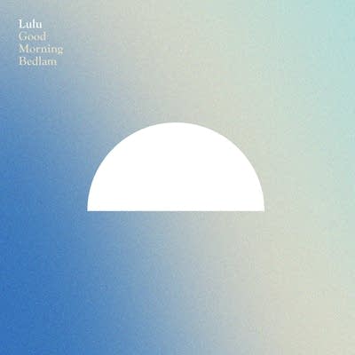 A semicircle suspended in a halftone field