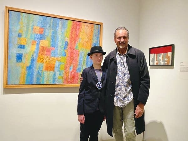 73e38a-20251021-two-people-pose-at-an-art-exhibit-600 Minnesotans celebrate George Morrison exhibition in New York