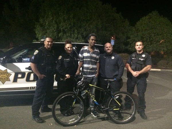 Cops buy bike for kid who walks 2+ hours a day to work